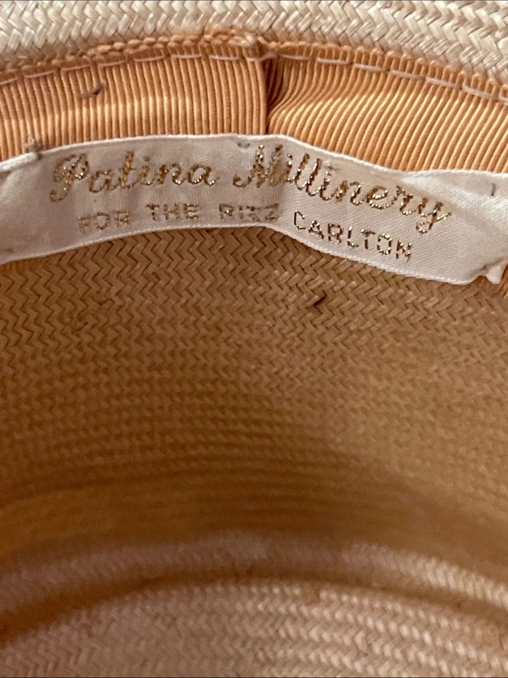 Vintage Patina Millinery for Ritz Carlton Straw Hat